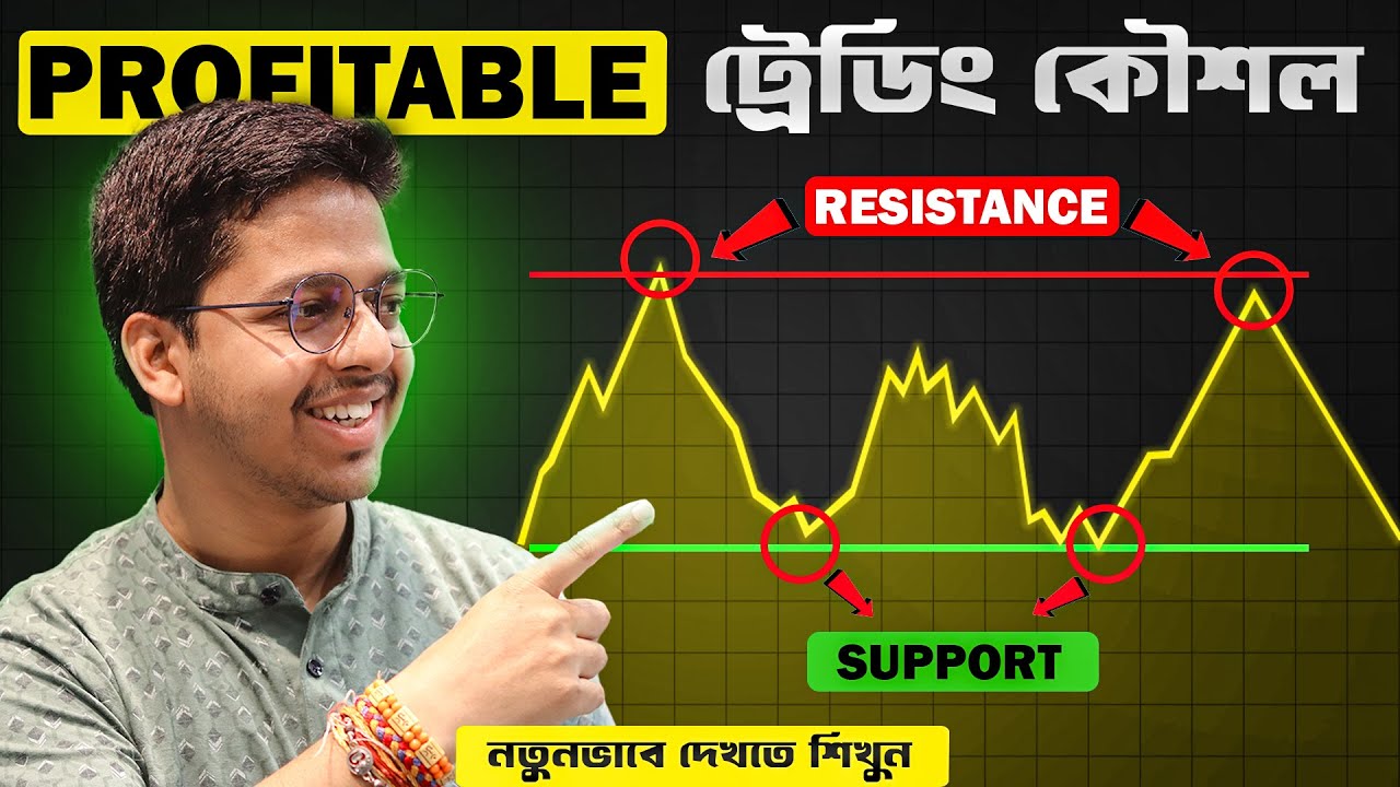 শেয়ার বাজার ট্রেডিং শিখুন | Support-Resistance Trading Strategy in Bengali | Stock Market Bangla