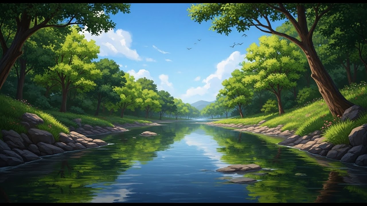 Serene River Water 🌿 Gentle Flowing Ambience for Sleep, Calm, and Meditation #795