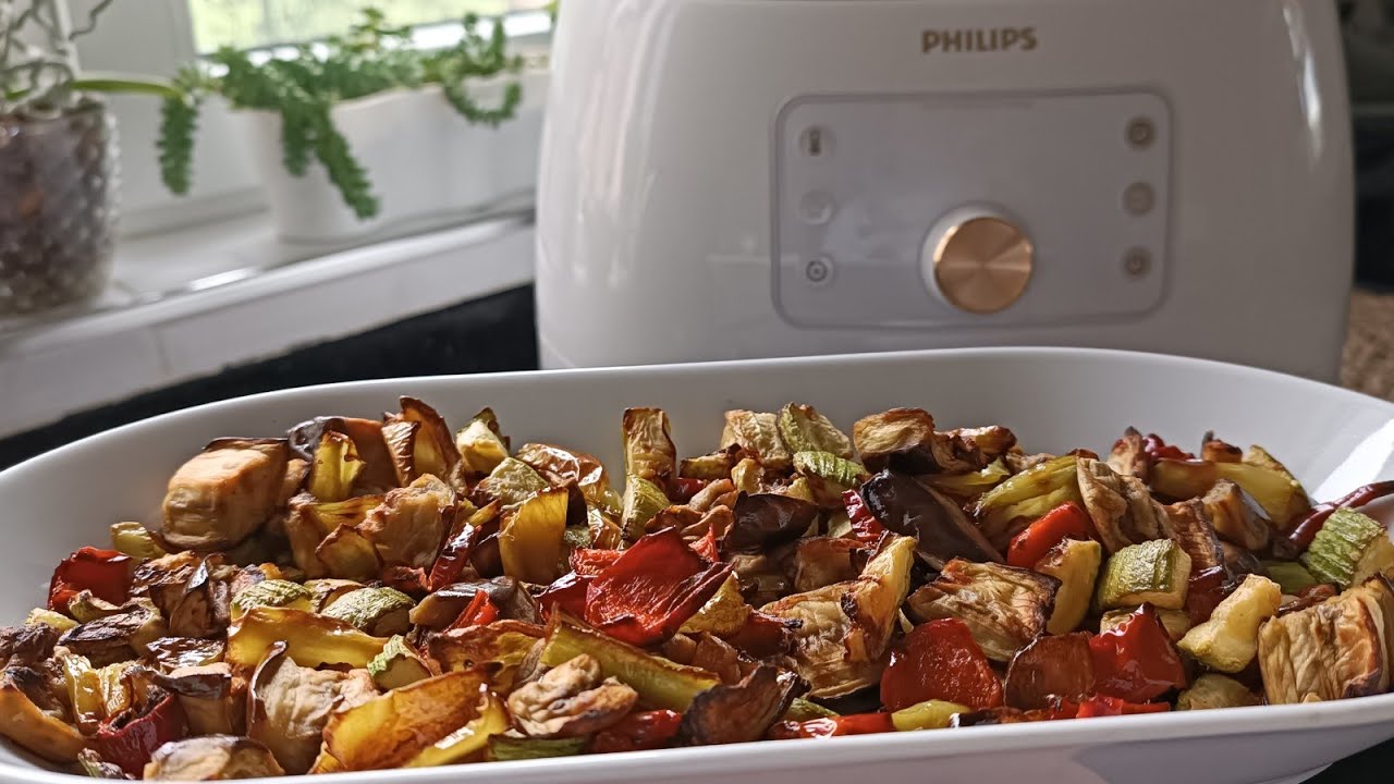 🔴PHILIPS AİRFRYERDA KARIŞIK SEBZE KIZARTMA NASIL YAPILIR ❓ ÇOK AZ YAĞ İLE KOKUSUZ KIZARTMA KEYFİ ☺️