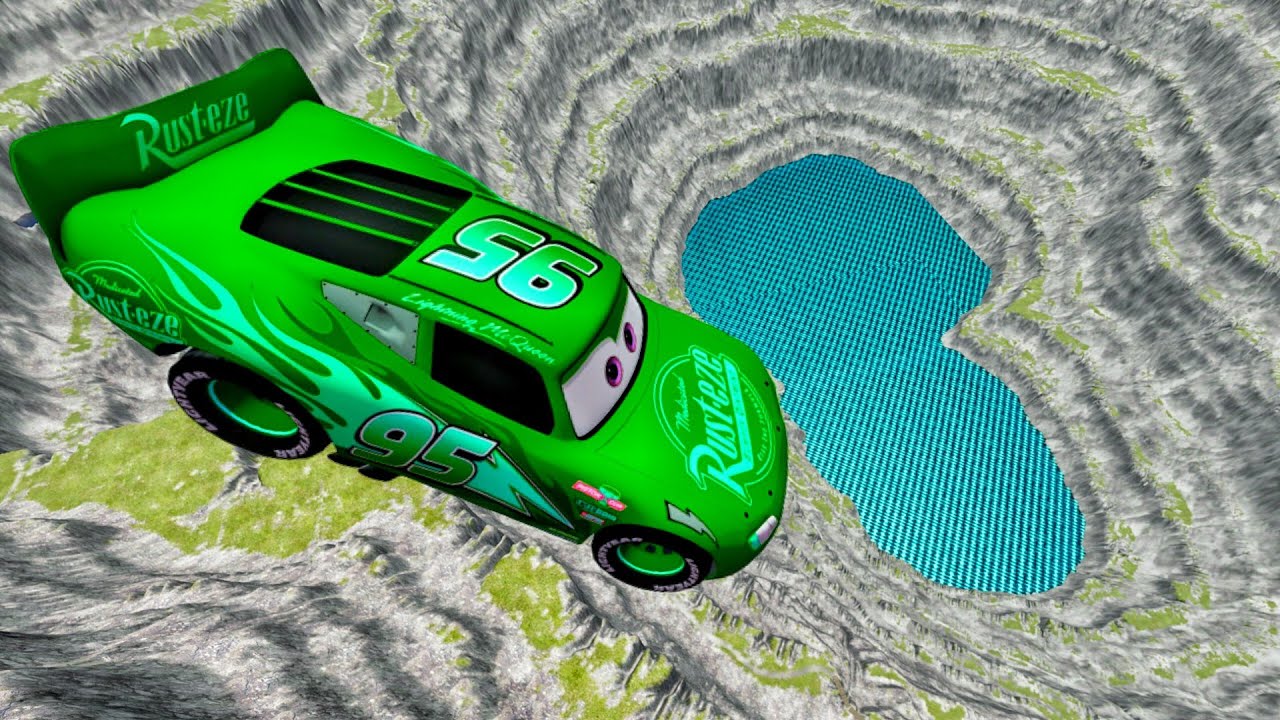 McQueen BIG Leap of Death 😱 | Massive Jump Crash Test | BeamNG.drive