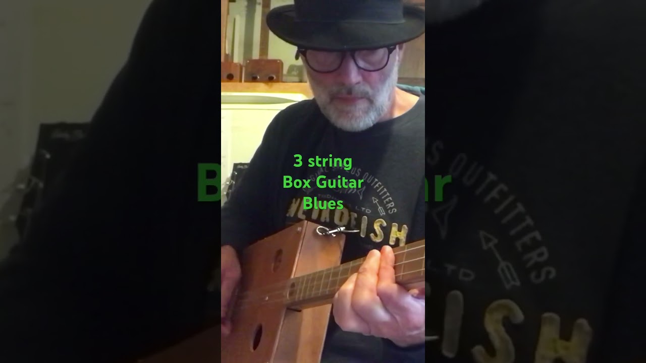 3 string Box Guitar Blues # blues #music #boxguitar