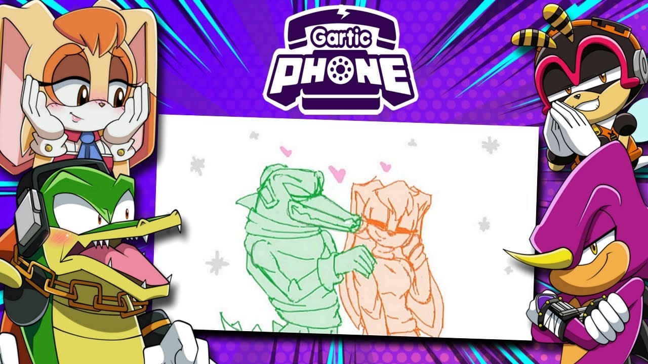 VECTILLA SMOOCHIES?! - Charmy и Chaotix Crew играют Gartic Phone (при участии Vanilla, Vector и E...