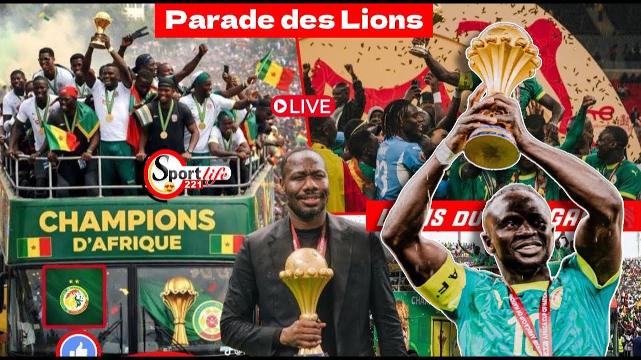 Direct / Accueil triomphale / Parade des Lions / En route vers le palais