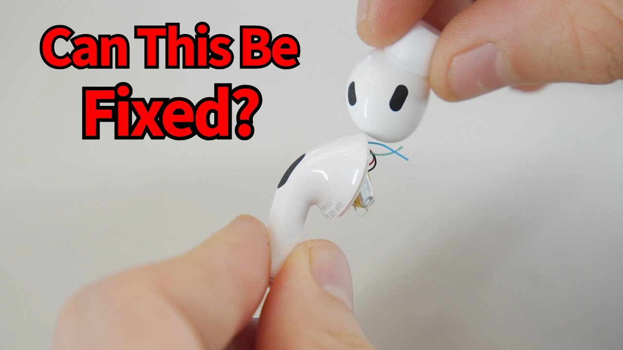 How I Fixed My Broken AirPods - Soldering Tiny Wires!
