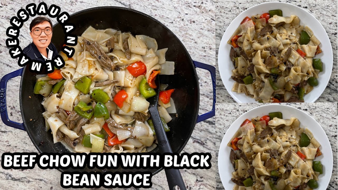 Beef Chow Fun with Black Bean Sauce | Authentic Chinese Take Out | Restaurant Remake