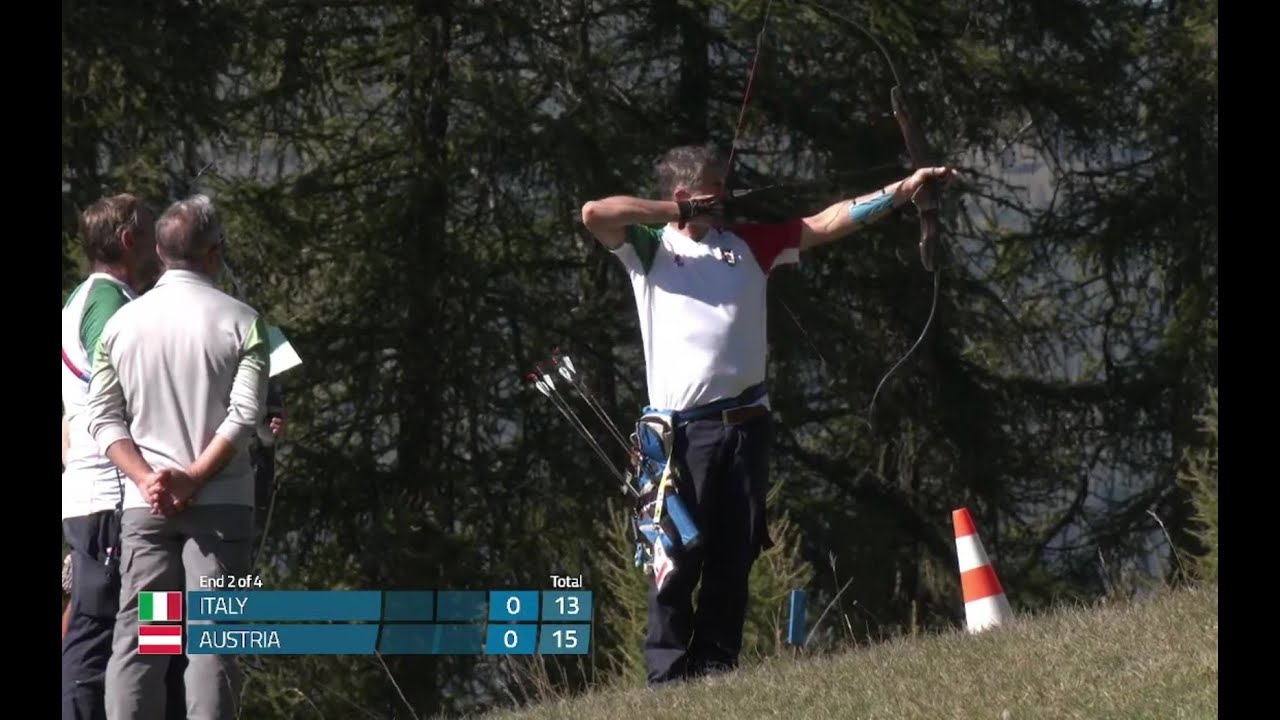 Fabio Pittaluga Europei 3D 2023 Finale Mixed Team arco tradizionale