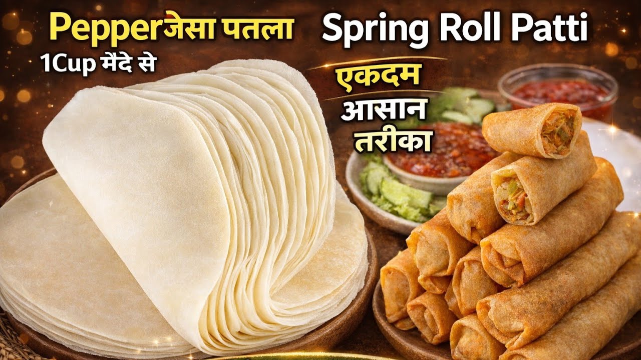 Spring Roll With Homemade Sheets❤ | घर पर बनाएं स्प्रिंग रोल और शीट | Iftar Special Recipe