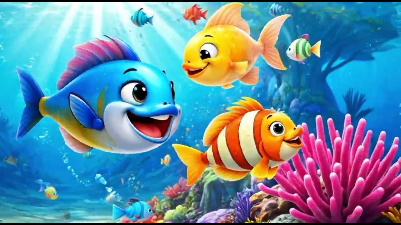 Machli jaal ki Rani hai| fish song| beautiful fish life.| happy children fish song