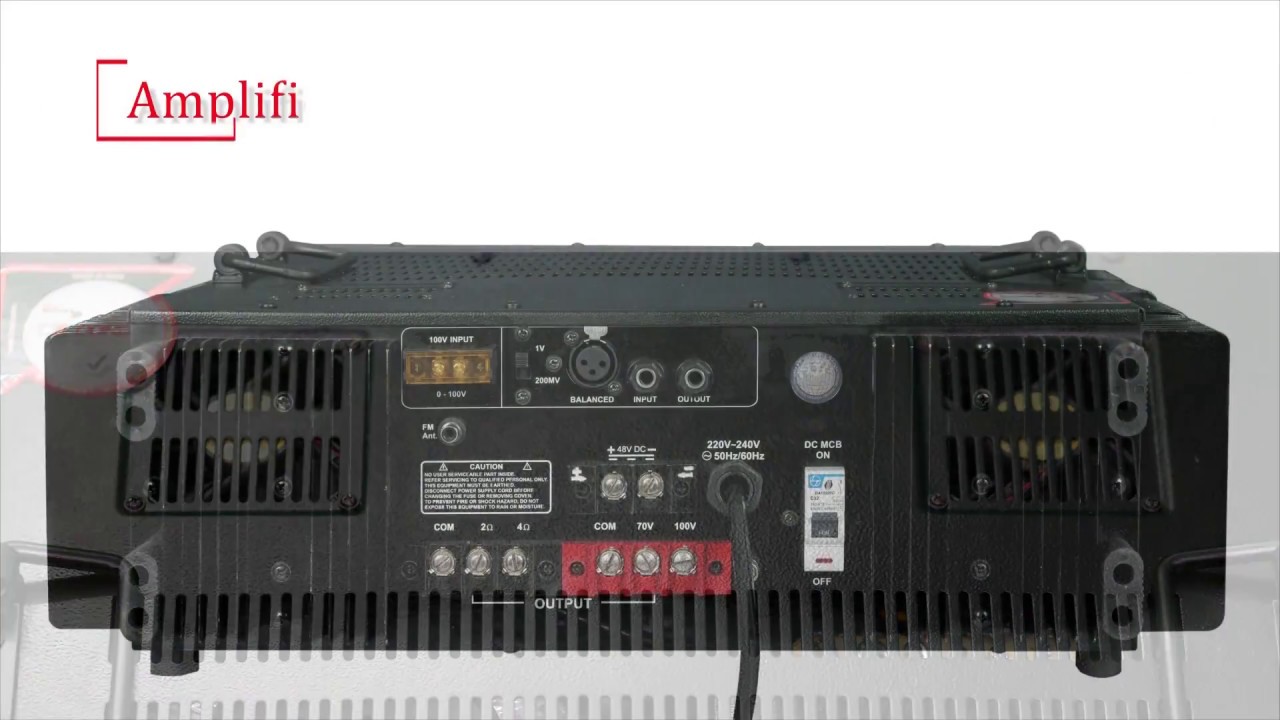 1000 watt amplifier with Bluetooth AMP 1000 W E BT