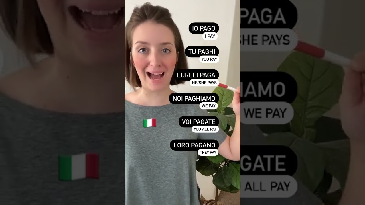 The verb pagare 🇮🇹 #shorts