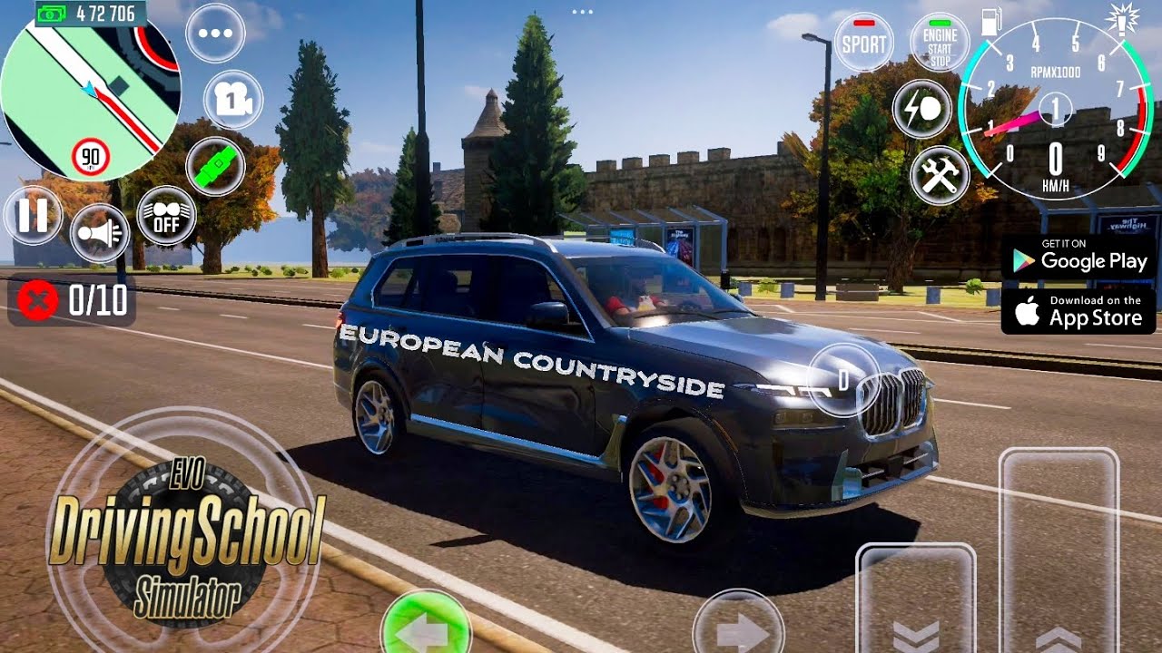 Driving School Simulator : EVO - EUROPEAN COUNTRYSIDE (MISSION - 4,5,6)