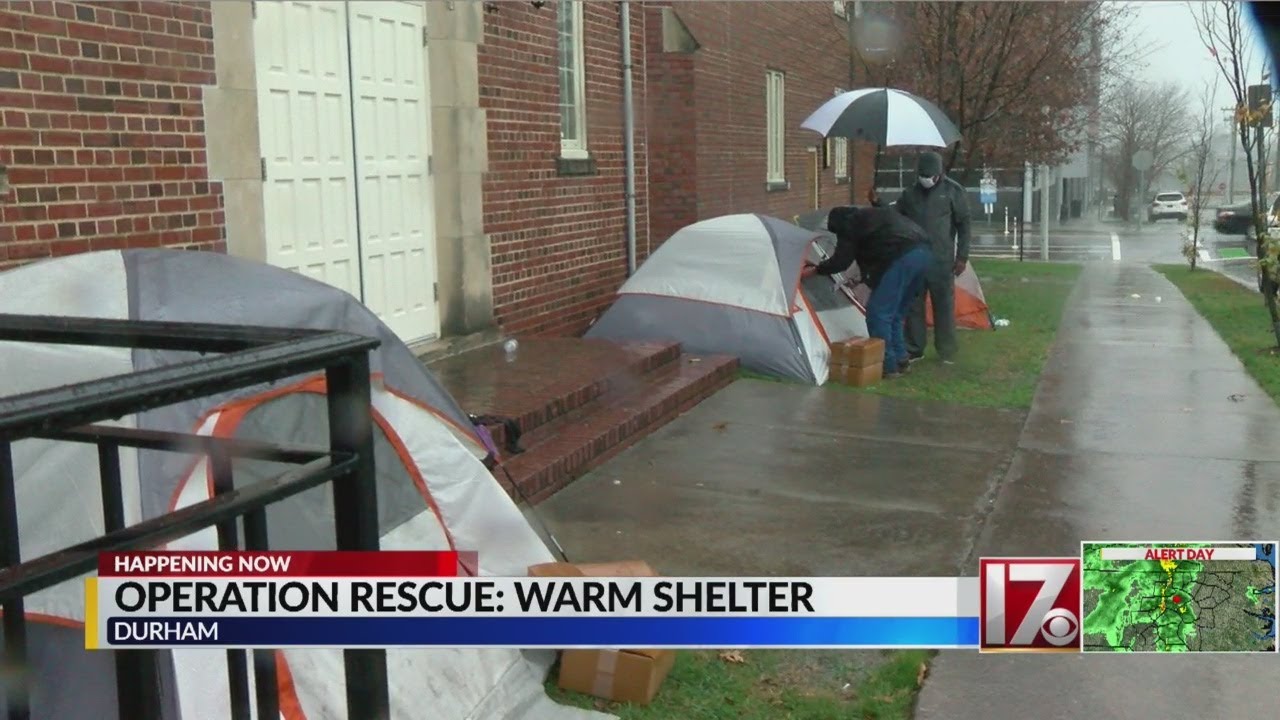 With bad weather on the way, Durham Rescue Mission will open an emergency shelter