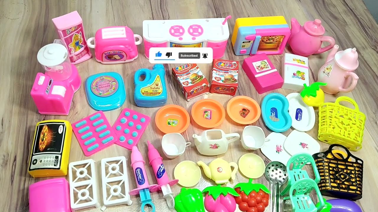 7:55​ Minutes Satisfying with Unboxing Hello Kitty Miniature Kitchen Set | Toy Kitchen Set Unboxing