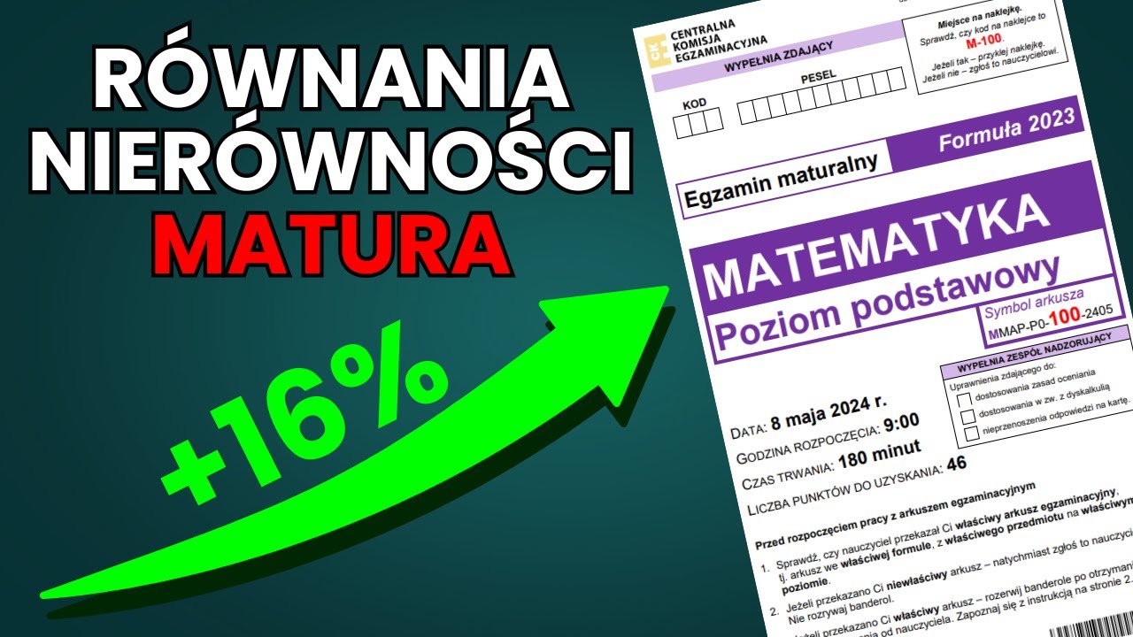 Wszystkie typy równań i nierówności na MATURZE