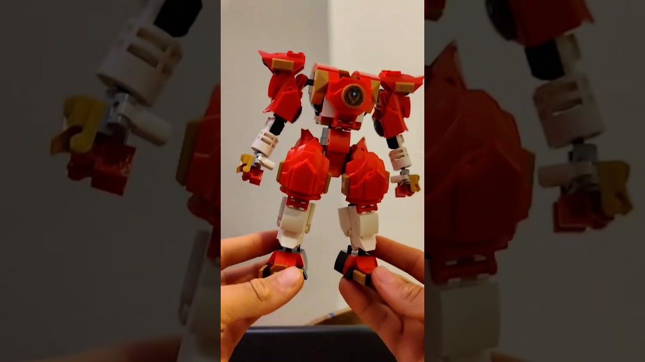 Kai's Super Elemental Fire Mech Spotlight #lego #spotlight #mech #ninjago #new #upgrade #figure