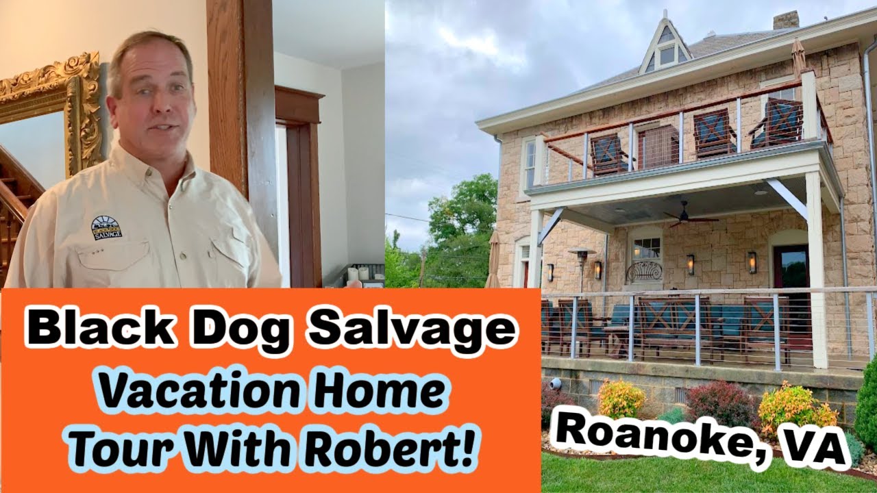 Black Dog Salvage Vacation Home Tour - Stone House VRBO Rental House in Roanoake, Virginia