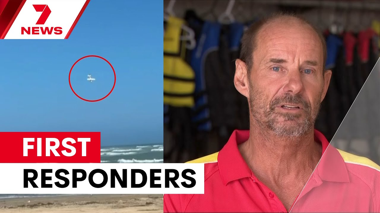 'May not be a rescue': Surf lifesaver's grim realisation at plane crash site | 7NEWS