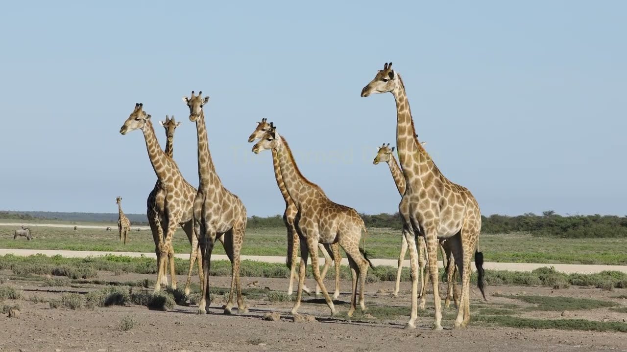 Zebras Confused by Giant Giraffe Mating Ritual!