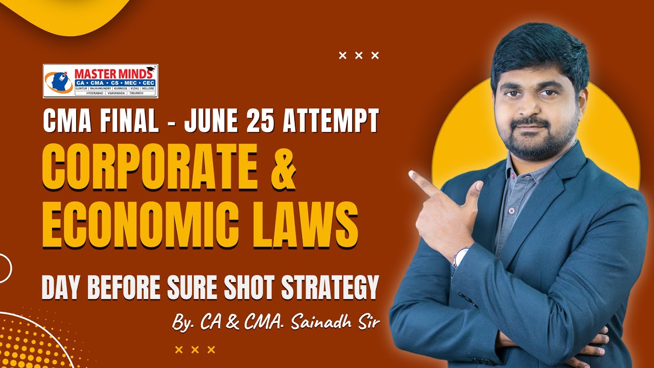 CMA Final Corporate & Economic Laws Day Before Sure Shot Strategy For June 25&nbsp;Attempt&nbsp;(English)