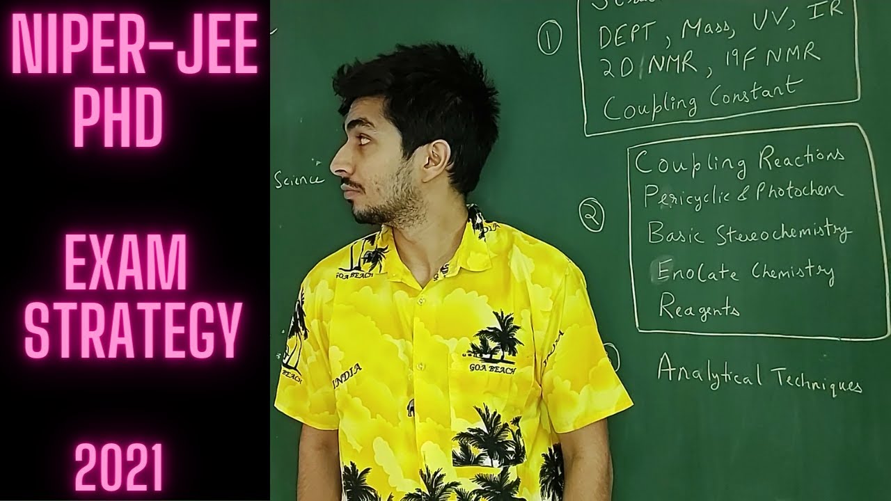 NIPER-JEE PhD Exam Strategy I Chemical Sciences I