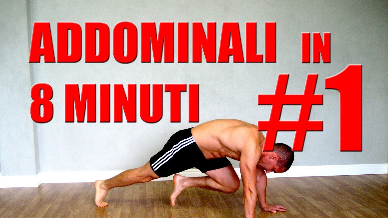 Addominali Allenamento in 8 minuti: Programma #1 Superset