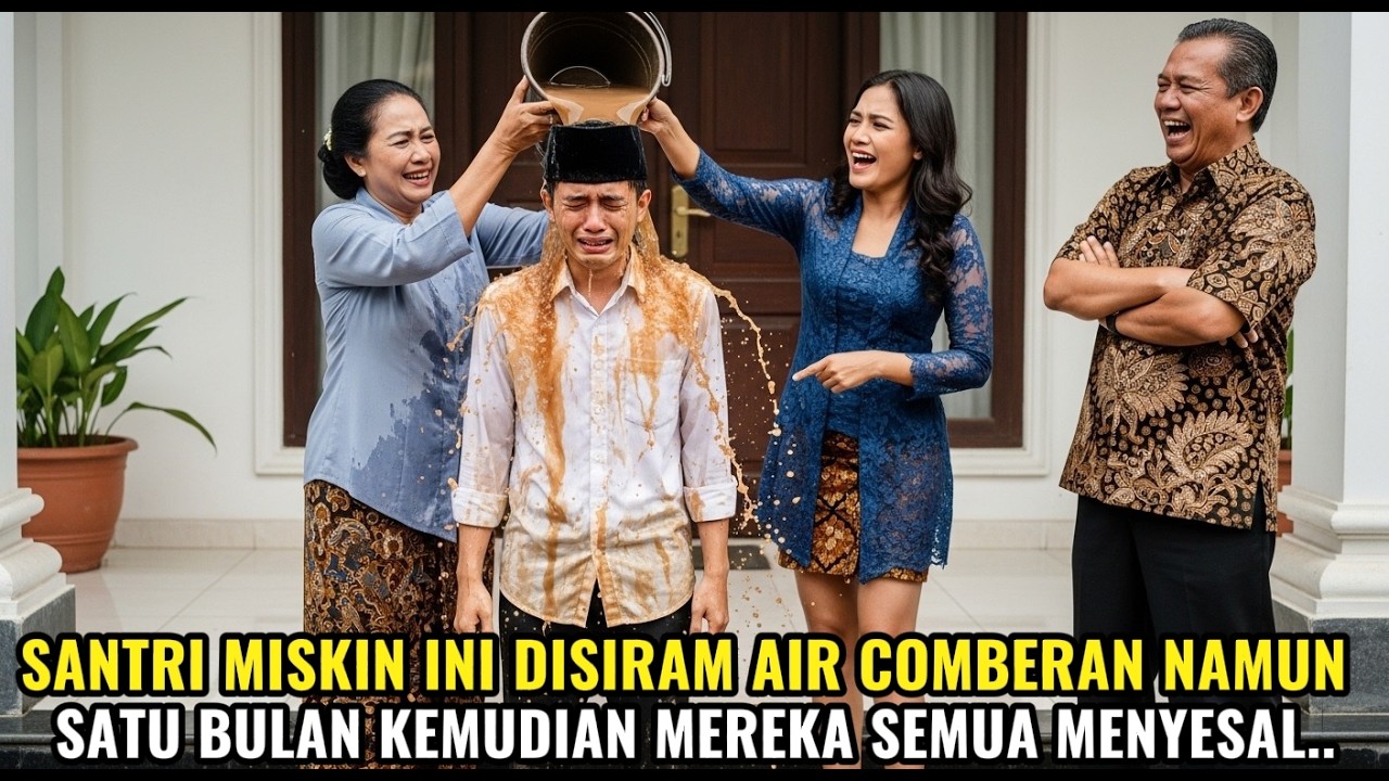 SANTRI MISKIN DISIRAM AIR COMBERAN 1 BULAN KEMUDIAN SEMUA TERKEJUT..