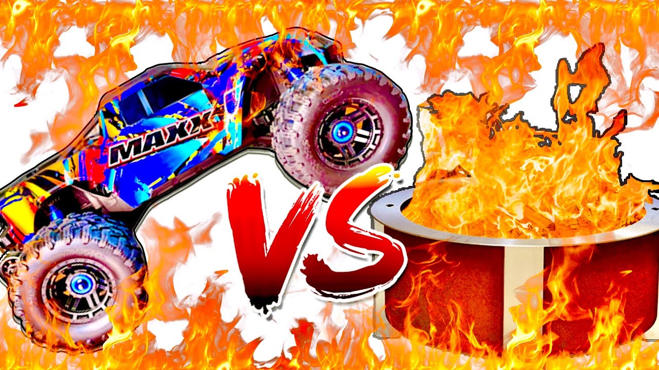 Will It Survive?  RC Car VS 🔥!  AlexBplaying