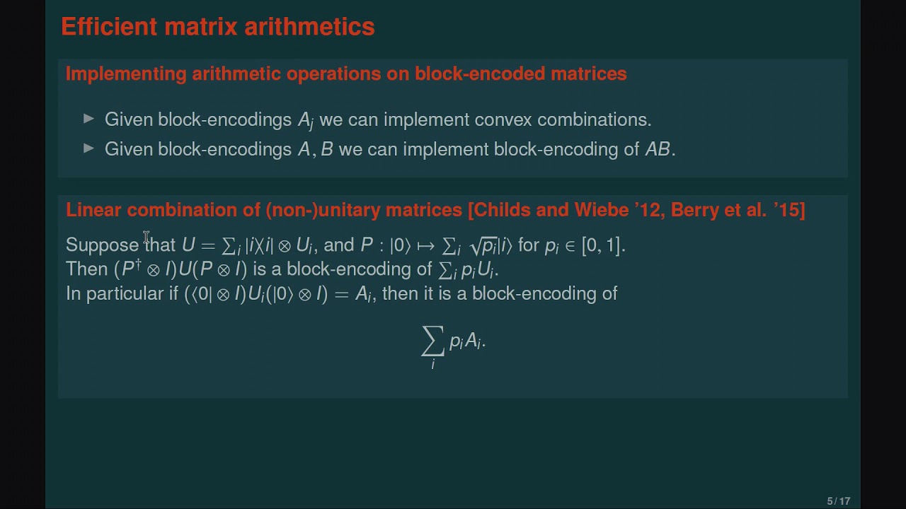András Gilyén: Quantum singular value transformations & its algorithmic applications