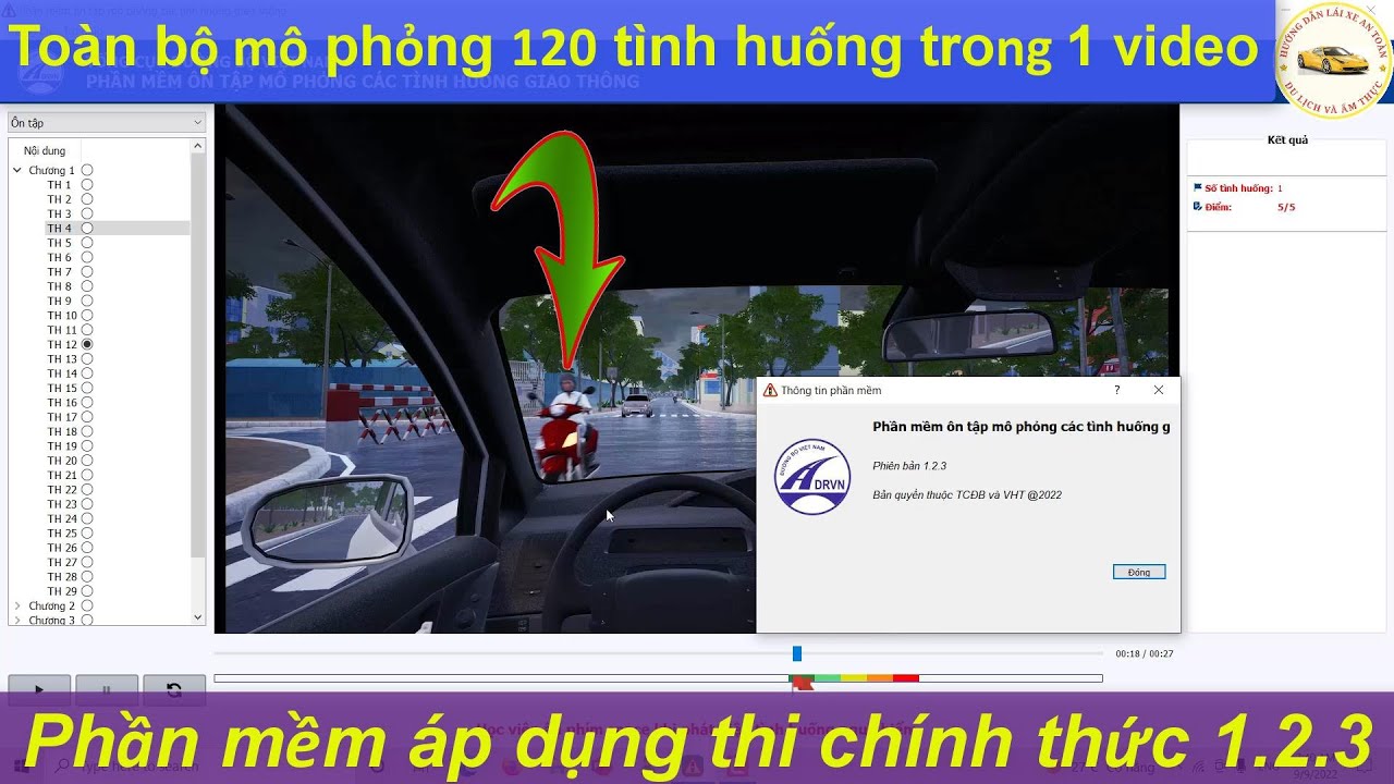 Mẹo căn mô phỏng 120 tình huống trong một video. Phiên bản áp dụng thi chính thức 1.2.3 - Thầy Tâm.