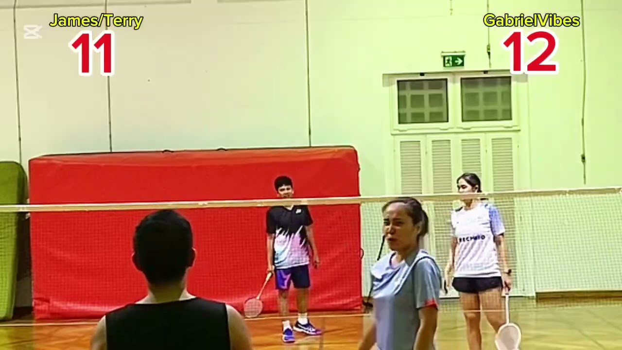 Badminton Mixed Doubles (Game5): GabrielVibes vs James/Terry