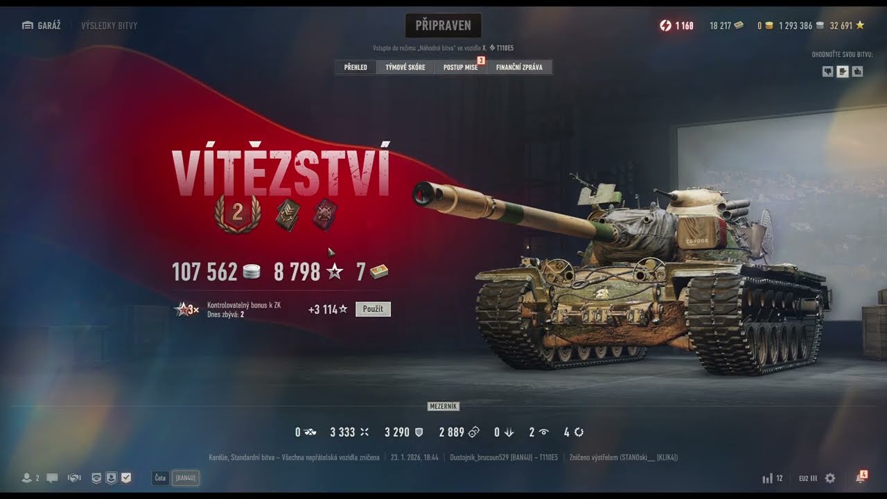 World of Tanks #wot Povedená bitva s T110E5