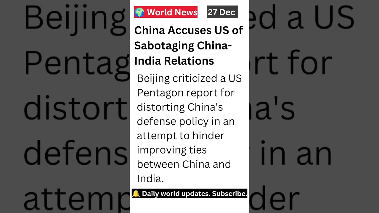 Tensions in US-China-India triangle rise.