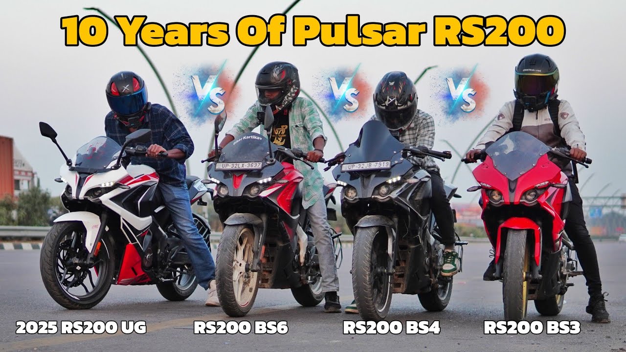 2025 Pulsar RS200 UG Vs Bs3 Vs Bs4 Vs Bs6💥 | Which Is Fastest Now?🚀