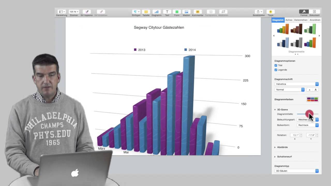 Diagramme in Pages