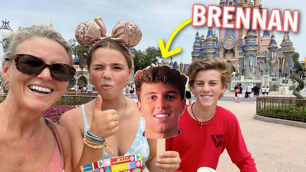 First Vacation Without Brennan *HILARIOUS* | He's At College But We Took Him To Disney Anyway!
