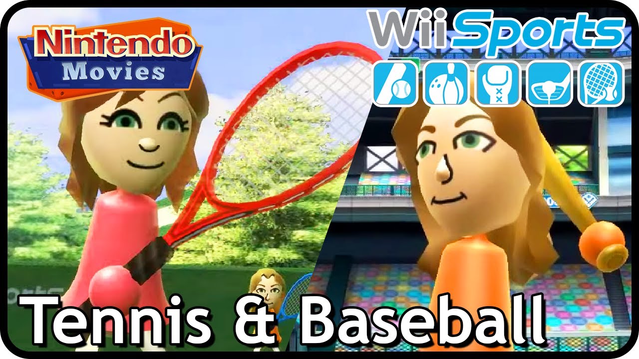 Wii Sports - Tennis & Baseball (2 Players, Myrte and Danique)