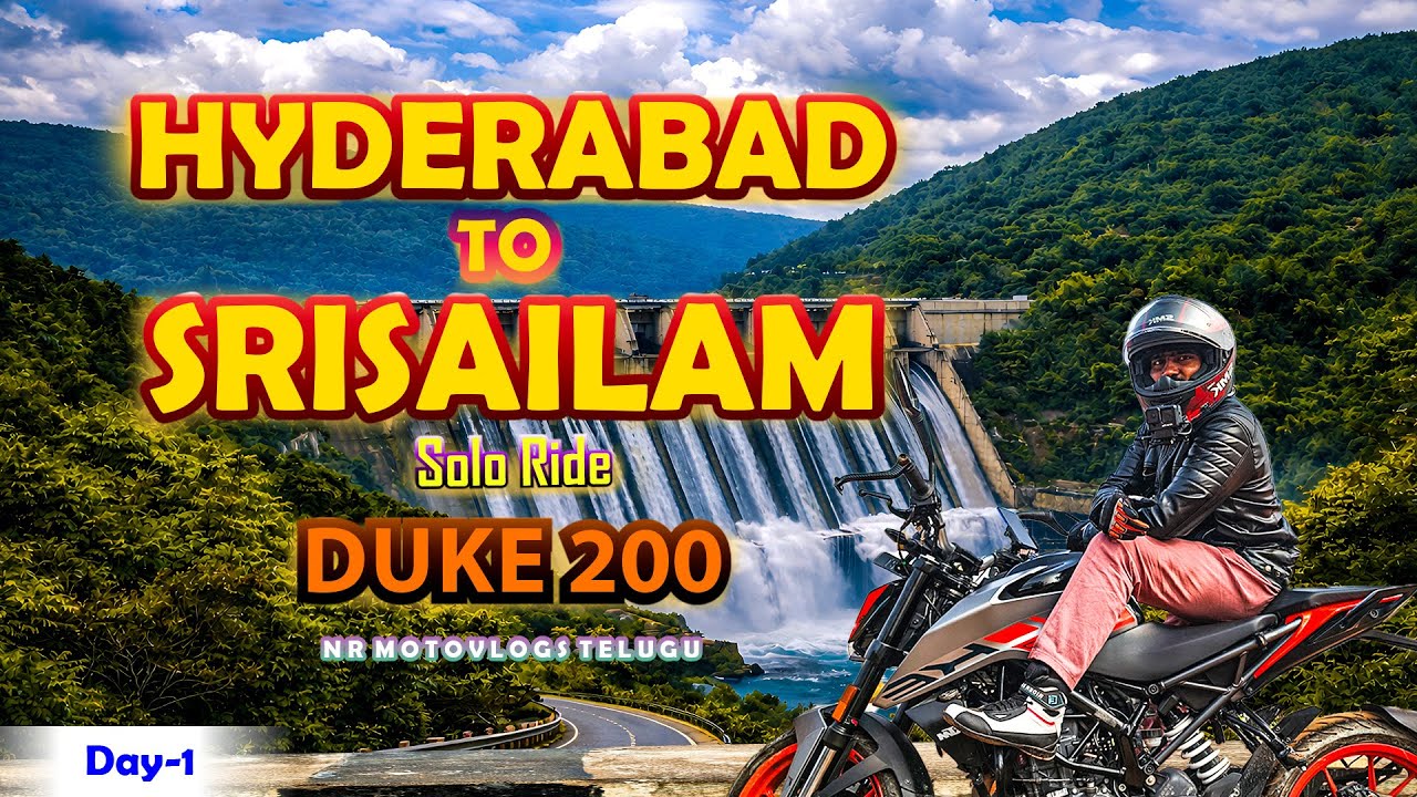 Hyderabad to Srisailam Road Trip on Duke 200 | Solo Ride | Day 01 | NR Motovlog Telugu | GOPRO 10