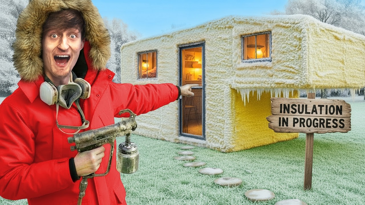 We Tried to SPRAY FOAM our TINY HOME
