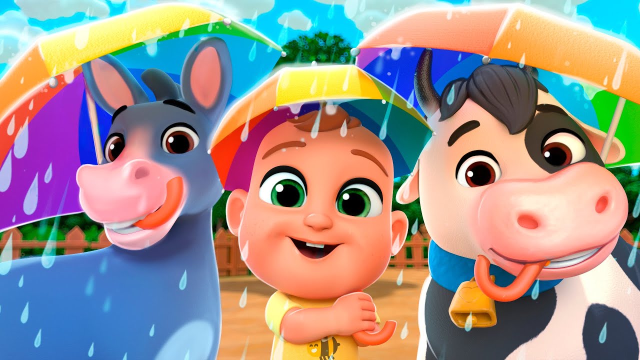 Chuva, Chuva, Vá Embora! ☔️| Música da Chuva com Animais | Lalafun Canções Infantis