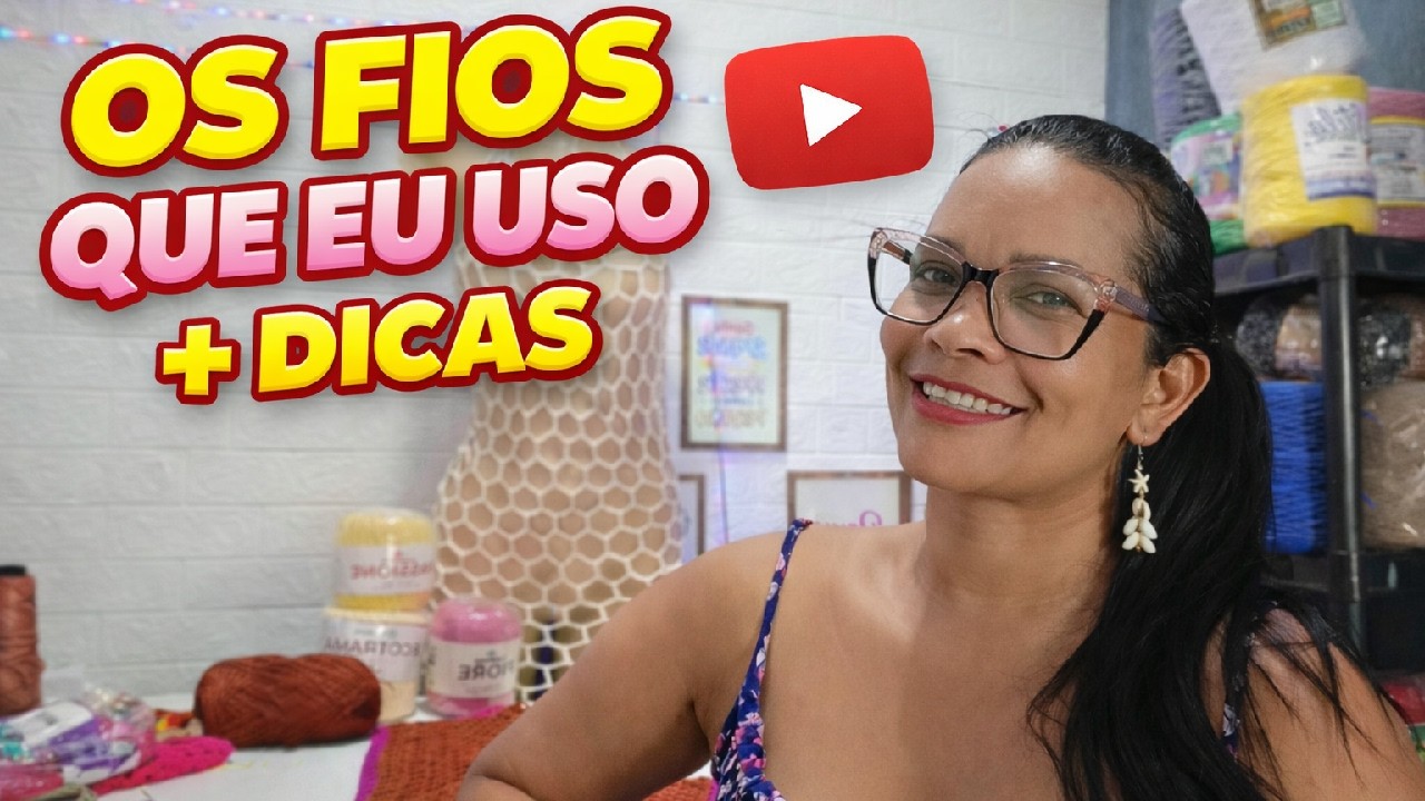 🧶 Os Fios Que Eu Trabalho Aqui no Meu Ateliê