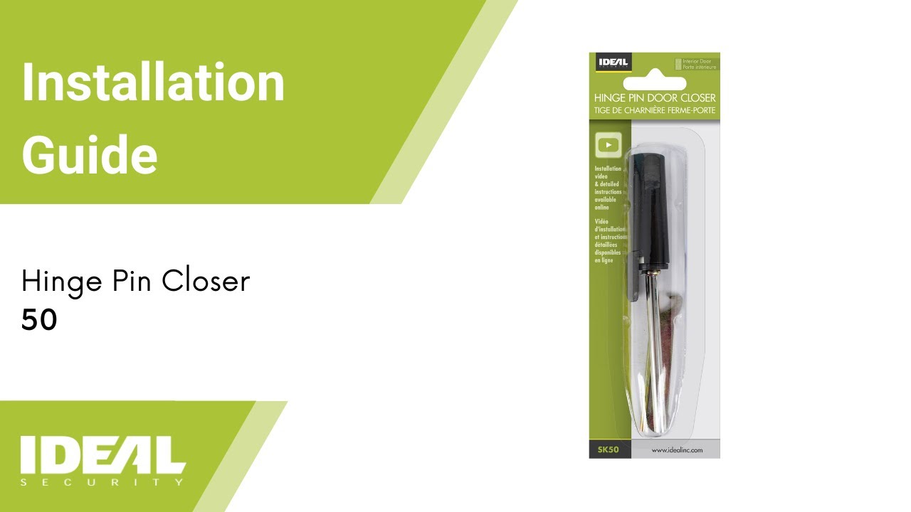 How to install Ideal Security's SK50 Hinge Pin Closer for interior doors