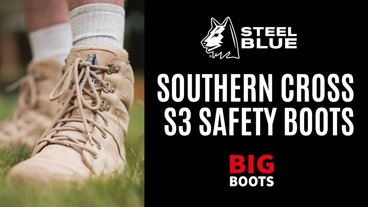 Steel Blue Southern Cross Zip S3 Safety Boots - SAND #unboxing #video #steelblue