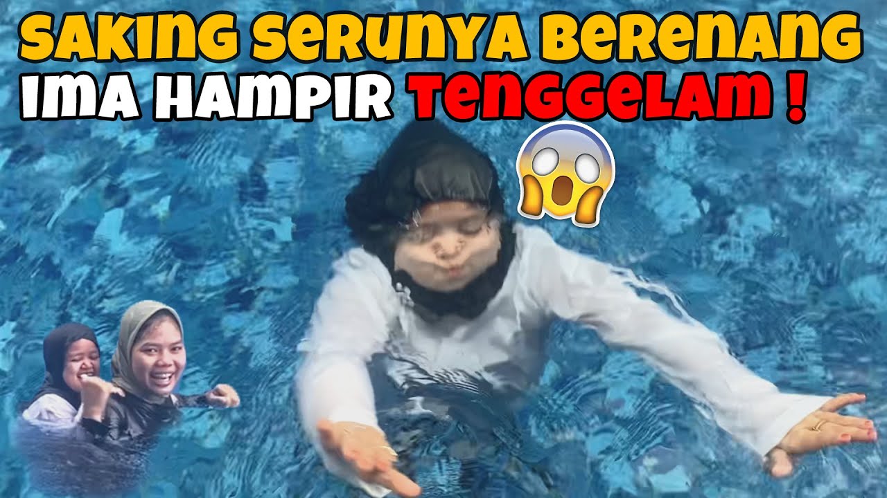 LIBURAN IMA AMA BERENANG HAMPIR TENGGELAM 😨😨