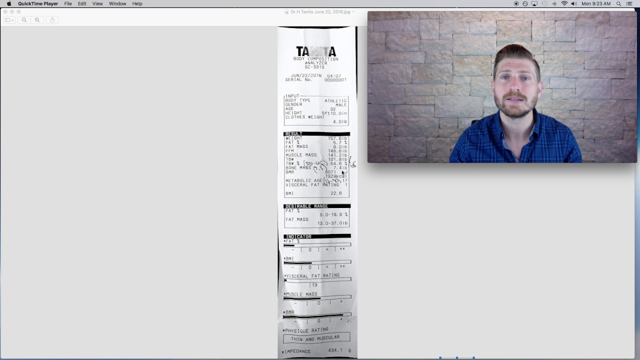 Explanation of Tanita Scan Results