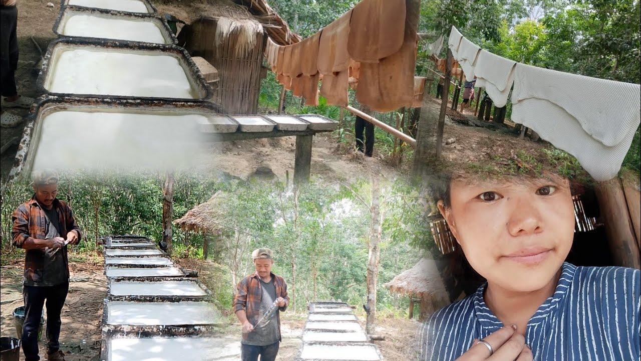 How to make rubber sheet and smoking