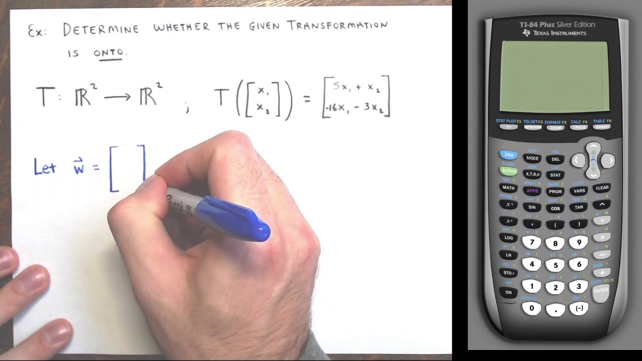 Determine if a Transformation is Onto (Surjective)