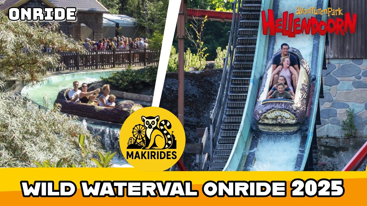 Wild waterval onride 2025 | avonturenpark helledoorn