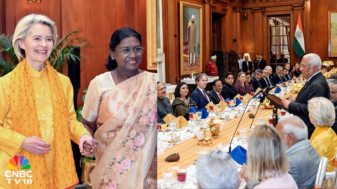 President Murmu & PM Modi Host António Costa & Ursula von der Leyen After Historic India-EU FTA