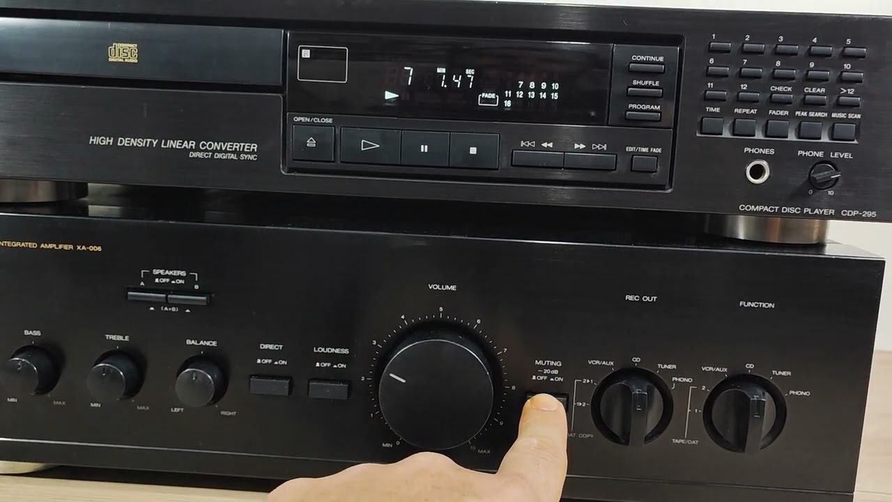 video test Amplificatore Aiwa XA-006 / CD player Sony CDP-295 (LITFIBA - PROIBITO)
