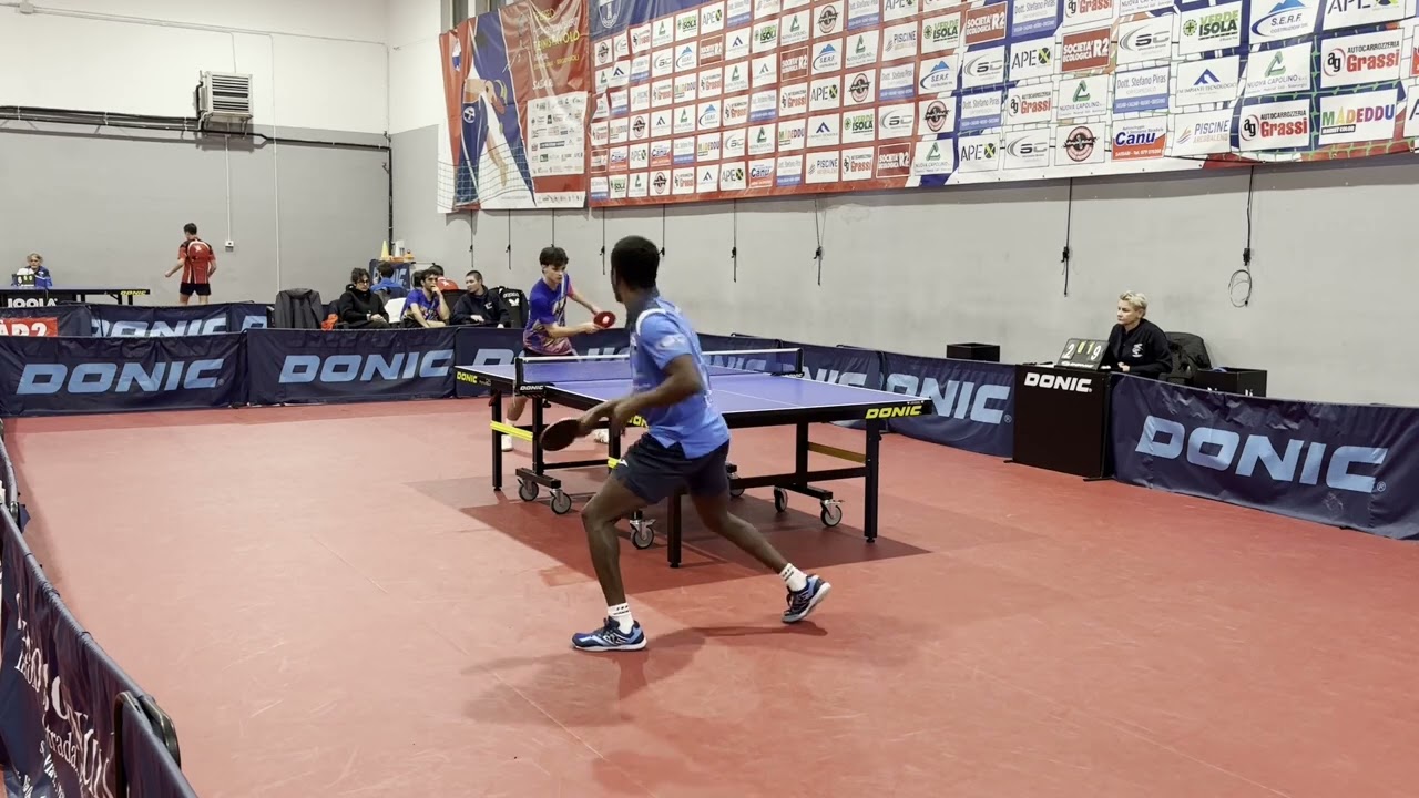 Ashimiyu Ganiyu - Licciardi Elia | Tennistavolo Sassari - ASD Muravera TT | Serie B2 Gir. H